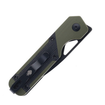 Kizer Mini Militaw Folding Knife Black G10/Micarta Handle Nitro-V Plain Black Blade V3634SA5