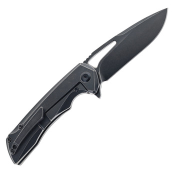 Kansept Mini Kryo Folding Knife Blackwash Titanium Handle S35VN Plain Edge Blackwash Finish K2001S1