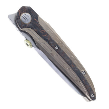 Bestech Prydwen Folding Knife Bronze Titanium Dark Matter Copper Fat Carbon Handle Magnacut Plain Edge Stonewash/Satin Finish BT2409B Bestech Prydwen Folding Knife Bronze Titanium Dark Matter Copper Fat Carbon Handle Magnacut Plain Edge Stonewash/Satin Finish BT2409B