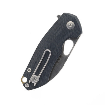 (Stiff Detent) Open Box GiantMouse RIV LL Folding Knife Black Micarta Handle Satin Magnacut Blade (Stiff Detent) Open Box GiantMouse RIV LL Folding Knife Black Micarta Handle Satin Magnacut Blade