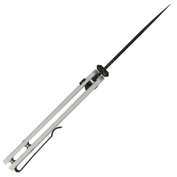 CJRB Pyrite-Light Folding Knife White FRN Handle AR-RPM9 Whancliffe Plain Black Blade