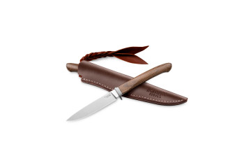 Lion Steel AGO Green Canvas Micarta Satin Finish M390 Fixed Blade Knife AG01-CVG