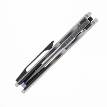 Ticonic Knives Ticonic1 Folding Knife Textured Titanium Handle M390 Blade Top Liner Lock J0102 Ticonic Knives Ticonic1 Folding Knife Textured Titanium Handle M390 Blade Top Liner Lock J0102