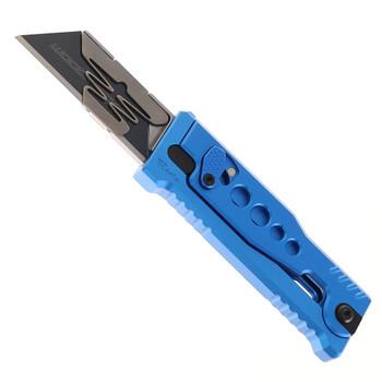 Reate Exo-U Utility Knife Dark Blue Aluminum Speed  Hole