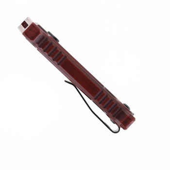 Reate Exo-U Utility Knife Distressed Red Aluminum Plain