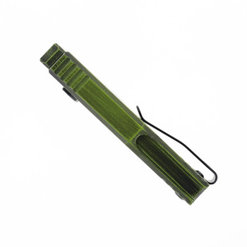 Reate Exo-U Utility Knife Distressed Green Aluminum Plain