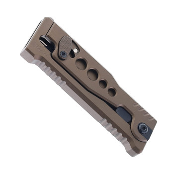 Reate Exo-U Utility Knife Bronze Aluminum Speed Hole