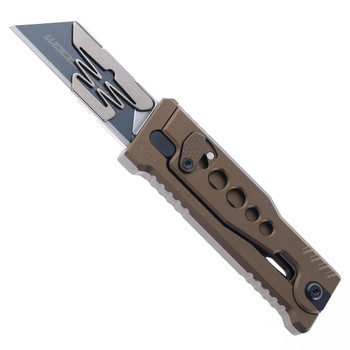 Reate Exo-U Utility Knife Bronze Aluminum Speed Hole