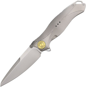 Ketuo Karbon Buck Horn Folding Knife Titanium Handle S35VN Blade