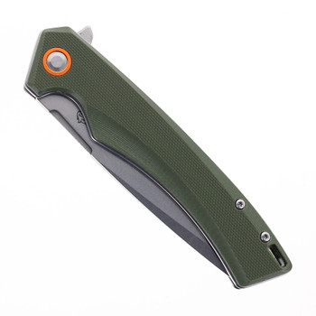 FreeTiger Folding Knife D2 Tanto Blade Green G10 Handle FT924T-GR