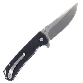 FreeTiger Button Lock Folding Knife Black G10 Handle D2 Plain Edge FT925-BK