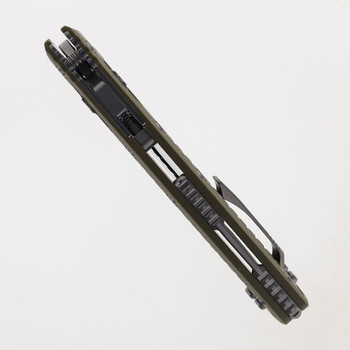 Microtech Amphibian Ram-Lok Folding Knife OD Frag G10 Handle Partially Serrated Blade 137RL-11 FRGTOD