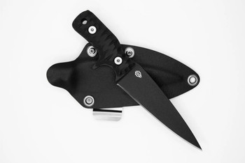 Blade Brothers Mr. Wick Fixed Blade Knife Black ABS Fixed Blade Knife Stainless Steel Plain Black Blade