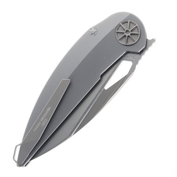 Rike Tissot 2 Folding Knife Titanium Handle M390 Plain Edge