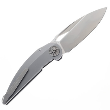 Rike Tissot 2 Folding Knife Titanium Handle M390 Plain Edge