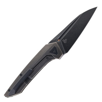 Bestech VK-NAVI Folding Knife Black Bronze Titanium Handle Magnacut Plain Edge Black Stonewash Finish BT2404A