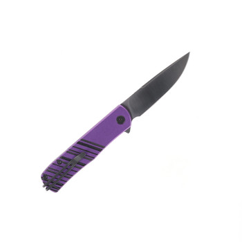 Real Steel Karly Folding Knife Purple Aluminum Handle Satin VG-10 Blade 6053
