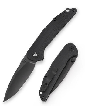 Trivisa Arae-03B Folding Knife Black G10 Handle 14C28N Drop Point