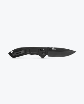 Benchmade Mini Narrows Folding Knife Black Titanum Handle 20CV Drop Point Plain Black Blade BM743BK-01