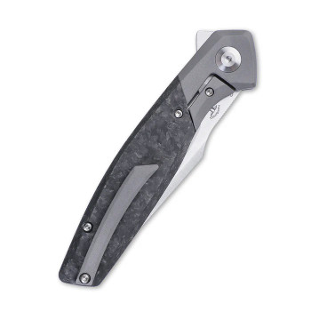 Discontinued Kizer Grazioso Folding Knife Carbon Fiber Handle 20CV Plain Black Blade KI4572A1 Discontinued Kizer Grazioso Folding Knife Carbon Fiber Handle 20CV Plain Black Blade KI4572A1