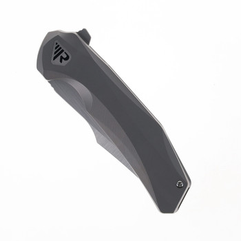 Reate Zoro Folding Knife Titanium Handle M390 Plain Edge Belt Satin Finish