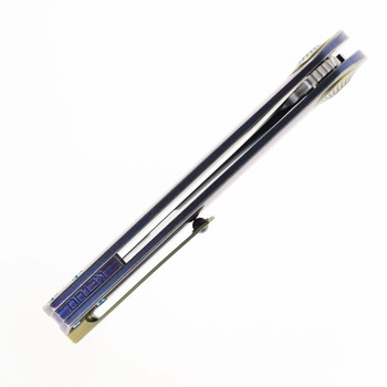 Ketuo Meridian-SW Folding Knife Color Titanium Handle M390 Plain Edge