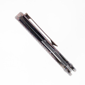 TwoSun TS430-Color Folding Knife Color Titanium Handle N690 Plain Edge