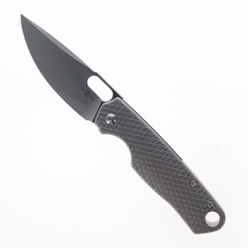 TwoSun TS430 Folding Knife Grey Titanium Handle N690 Plain Edge Sand Wash Finish