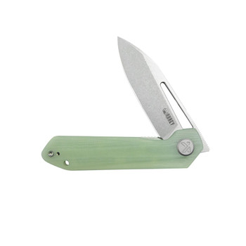 Kubey Royal Folding Knife Jade G10 Handle 14C28N Clip Point Plain Edge Stonewash Finish KU321R Kubey Royal Folding Knife Jade G10 Handle 14C28N Clip Point Plain Edge Stonewash Finish KU321R