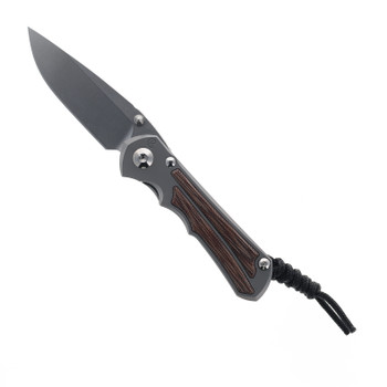 Chris Reeve Small Inkosi Folding Knife Glass Blasted Titanium Handle Natural Micarta Inlay Magnacut Steel Drop Point SIN-1118-006