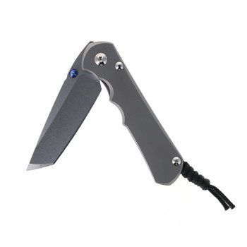 Chris Reeve Large Inkosi Folding Knife Gray Glass Blasted Titanium Handle Magnacut Tanto Blade LIN-1130 Chris Reeve Large Inkosi Folding Knife Gray Glass Blasted Titanium Handle Magnacut Tanto Blade LIN-1130
