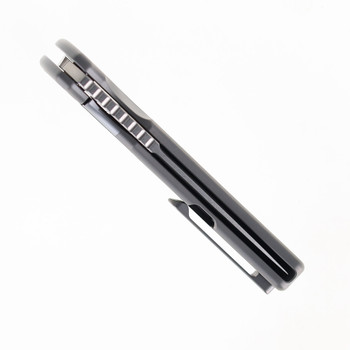 Mechforce Knives Kilby Integral Flipper Pocket Knife Titanium & Copper Foil Carbon Fiber Handle Stonewashed M390 Blade