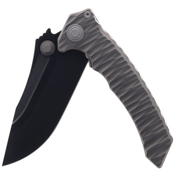 Maxace Sandstorm Folding Knife Gray Stone Finish Titanium Handle DLC M390 Blade MM34-1-A Maxace Sandstorm Folding Knife Gray Stone Finish Titanium Handle DLC M390 Blade MM34-1-A