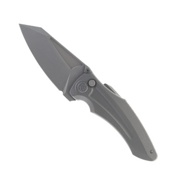 Kubey Sumo Folding Knife Black Titanium Handle 20CV Plain Edge KB400B