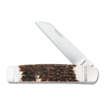 RoseCraft Sweetwater Creek Senator Folding Knife Brown Stag Handle D2 Plain Edge RCT021-STG RoseCraft Sweetwater Creek Senator Folding Knife Brown Stag Handle D2 Plain Edge RCT021-STG