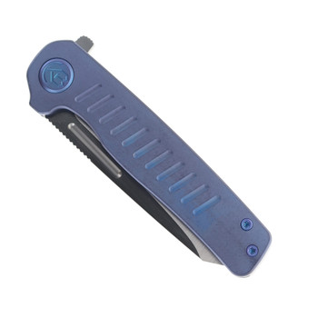 KB Knives Steelhead Folding Knife Purple Titanium Handle M390 Plain Edge KB315C