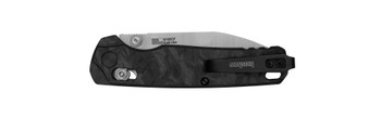 Kershaw Bel Air Folding Knife Black Carbon Fiber Handle Magnacut Reverse Tanto Plain Edge 6105CF