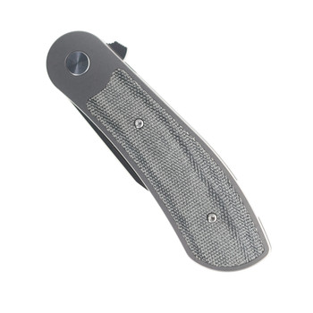 Bestech Vestige Folding Knife Titanium/Black Micarta Handle Magnacut Plain Edge Satin Finish Bestech Vestige Folding Knife Titanium/Black Micarta Handle Magnacut Plain Edge Satin Finish