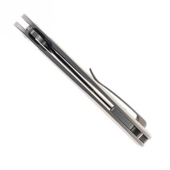 Bestech Vestige Folding Knife Titanium/Natural Micarta Handle Magnacut Plain Edge Fine Stonewash Finish BT2411B Bestech Vestige Folding Knife Titanium/Natural Micarta Handle Magnacut Plain Edge Fine Stonewash Finish BT2411B