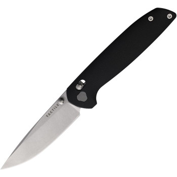 Tactile Knife Co  Maverick Crossbar Lock Folding Knife Black Micarta Handle Magnacut Plain Edge 20-MV-MC01-RM02