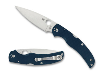 Spyderco Native Chief Folding Knife Cobalt Blue G10 Handle Spy27 Plain Edge SC244GPCBL
