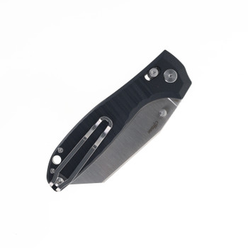 Bestech Liger Folding Knife Black G10 Handle D2 Plain Edge Satin Finish BG61A