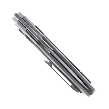 TwoSun Folding Knife Titanium/Carbon Fiber Handle YJ01-V1 Plain Edge TS377-YJ01-V1