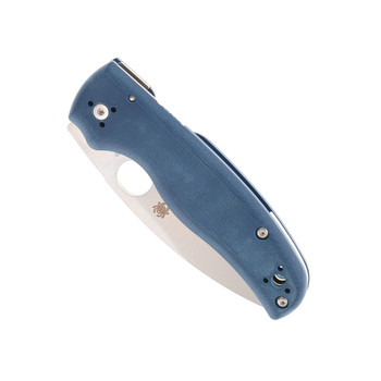 Spyderco Shaman Folding Knife Cobalt Blue G10 Handle SPY27 Plain Edge C229GPCBL