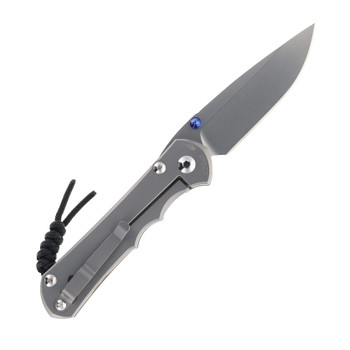 Chris Reeve Large Inkosi Folding Knife Gray Glass Blasted Titanium Handle Magnacut Drop Point Blade LIN-1108