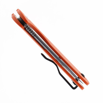 Klaken Knives Grani Folding Knife Orange G10 Handle D2 Plain Edge B04-ORG