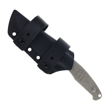 GiantMouse Folding Knife Green Canvas Micarta Handle N690 Plain Edge Stonewash Finish GMF2 Scout - Green Canvas Micarta