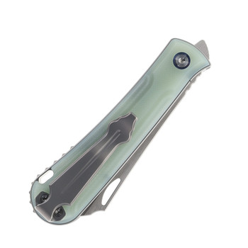 Mechforce Rick Lala Collba Caipira Folding Knife Jade G10 Handle M390 Plain Edge