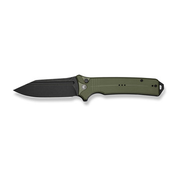 Civivi Neurohaptic Folding Knife OD Green G10 Handle Nitro-V Plain Edge Black Stonewash Finish C23080-3