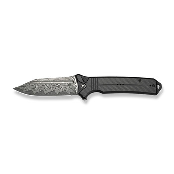 Civivi Neurohaptic Folding Knife Carbon Fiber/G10 Handle Damascus Plain Edge C23080-DS1